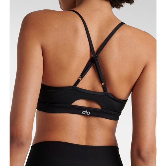 Alo Yoga Airlift Intrigue Strappy Sports Bra Black Size Small - Picture 11 of 12
